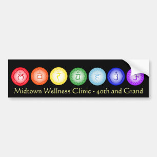 Adesivo Para Carro Autocolante no vidro traseiro de 7 Chakras