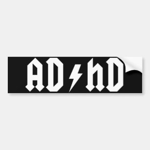 Adesivo Para Carro Autocolante no vidro traseiro de ADHD