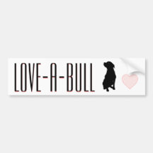 Autocolante no vidro traseiro de Amor-UM-Bull