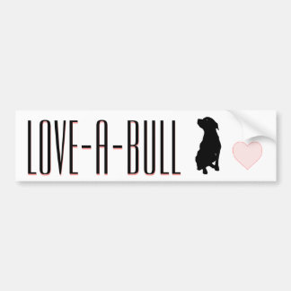 Adesivo Para Carro Autocolante no vidro traseiro de Amor-UM-Bull