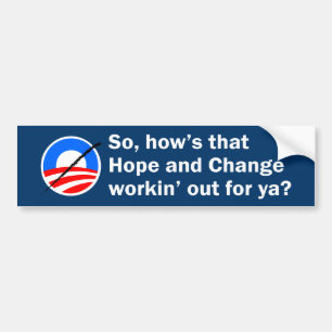 Adesivo Para Carro Autocolante no vidro traseiro de Anti-Obama
