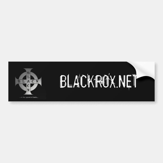 Adesivo Para Carro Autocolante no vidro traseiro de BLACKROX.NET (Frente)