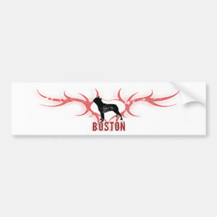 Adesivo Para Carro Autocolante no vidro traseiro de Boston Terrier