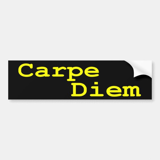 Adesivo Para Carro Autocolante no vidro traseiro de Carpe Diem (Frente)