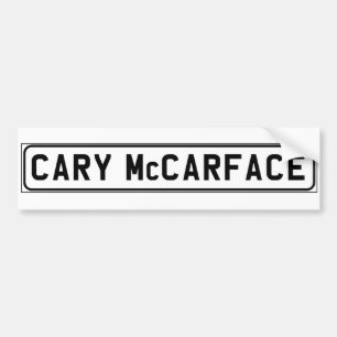 Adesivo Para Carro Autocolante no vidro traseiro de Cary McCarface