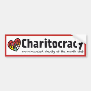 Adesivo Para Carro Autocolante no vidro traseiro de Charitocracy