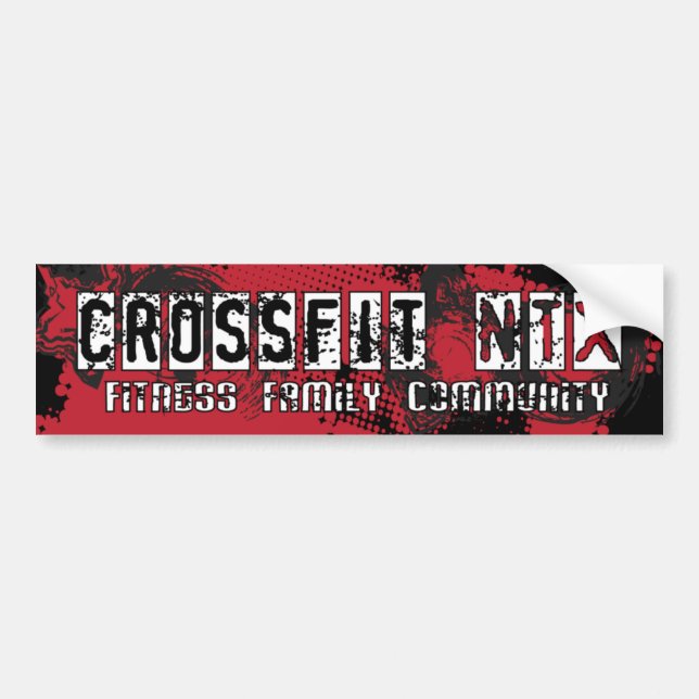 Adesivo Para Carro Autocolante no vidro traseiro de CrossFit NTX (Frente)