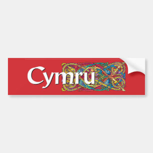 Adesivo Para Carro Autocolante no vidro traseiro de Cymru