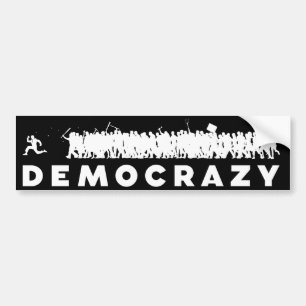 Adesivo Para Carro Autocolante no vidro traseiro de Democrazy