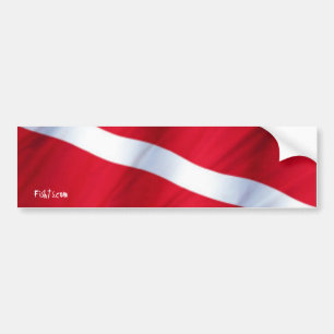 Adesivo Para Carro Autocolante no vidro traseiro de DiveFlag