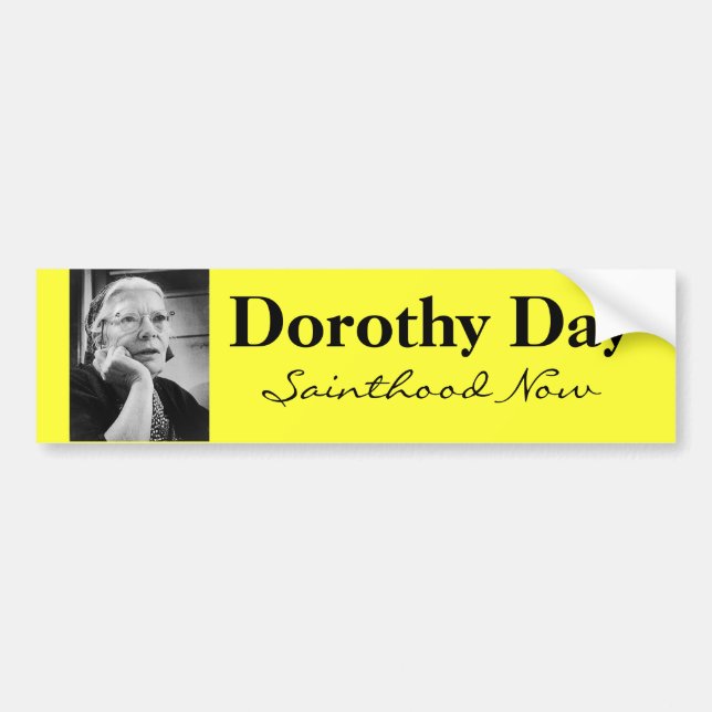 Adesivo Para Carro Autocolante no vidro traseiro de Dorothy Day (Frente)