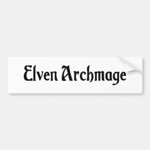 Adesivo Para Carro Autocolante no vidro traseiro de Elven Archmage
