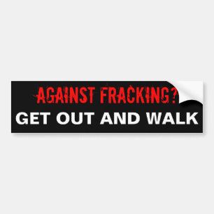 Adesivo Para Carro Autocolante no vidro traseiro de Fracking, preto
