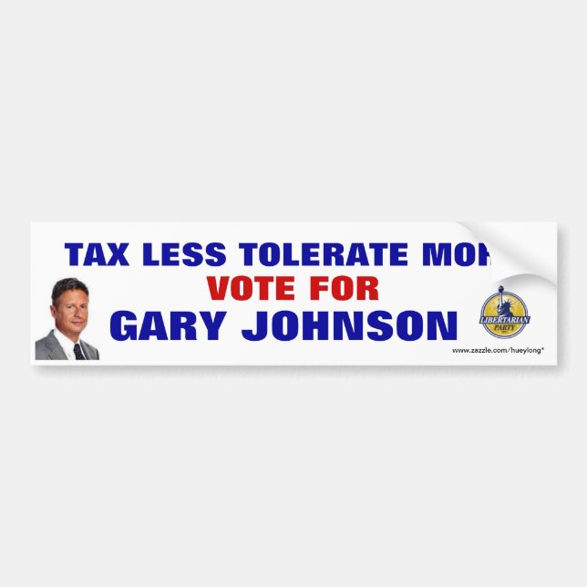 ADESIVO PARA CARRO AUTOCOLANTE NO VIDRO TRASEIRO DE GARY JOHNSON (Frente)