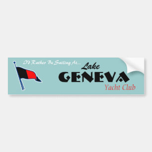 Adesivo Para Carro Autocolante no vidro traseiro de Genebra Burgee