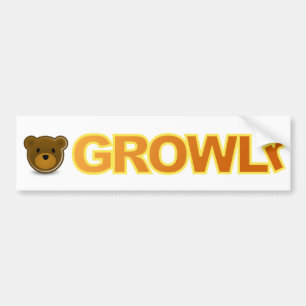 Adesivo Para Carro Autocolante no vidro traseiro de GROWLr