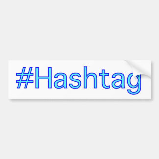 Adesivo Para Carro Autocolante no vidro traseiro de Hashtag