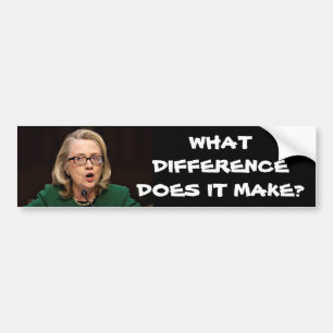 ADESIVO PARA CARRO AUTOCOLANTE NO VIDRO TRASEIRO DE HILLARY BENGHAZI