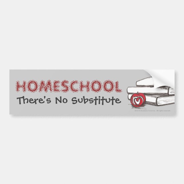 Adesivo Para Carro Autocolante no vidro traseiro de Homeschooling | | (Frente)