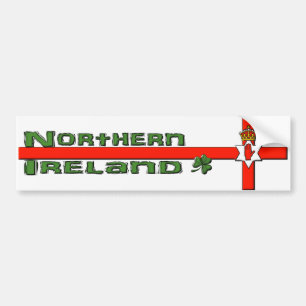 Adesivo Para Carro Autocolante no vidro traseiro de Irlanda do Norte