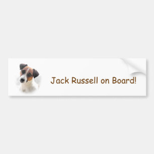 Adesivo Para Carro Autocolante no vidro traseiro de Jack Russell