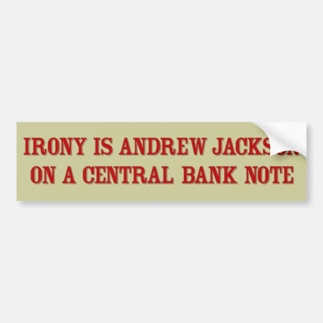 Adesivo Para Carro Autocolante no vidro traseiro de Jackson da ironia (Frente)