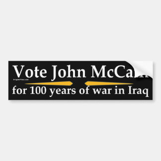 Adesivo Para Carro Autocolante no vidro traseiro de John McCain do
