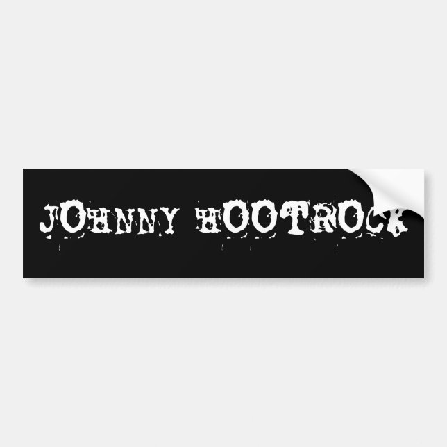 Adesivo Para Carro Autocolante no vidro traseiro de JOHNNY HOOTROCK - (Frente)