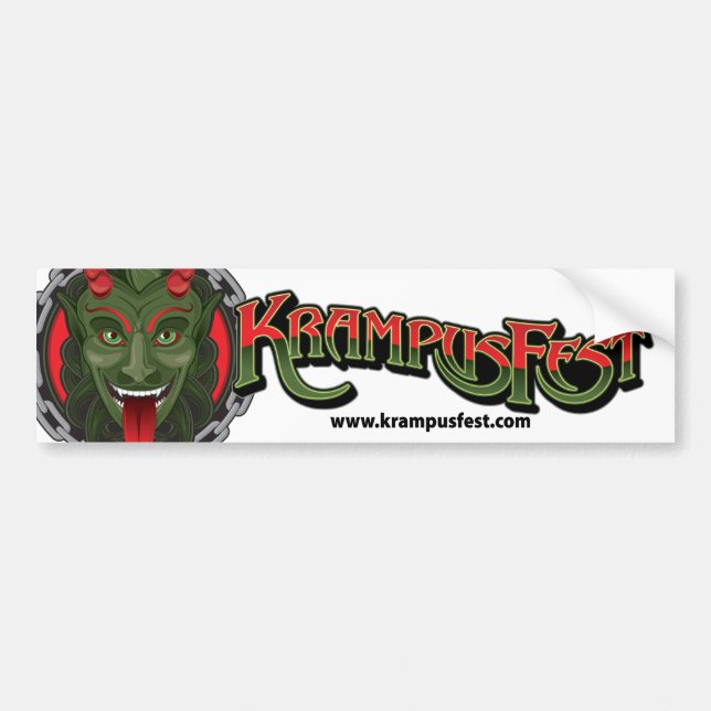 Adesivo Para Carro Autocolante no vidro traseiro de KrampusFest (Frente)