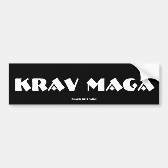 Adesivo Para Carro Autocolante no vidro traseiro de Krav Maga (Frente)