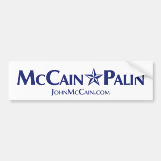 Adesivo Para Carro Autocolante no vidro traseiro de McCain-Palin