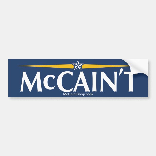 Adesivo Para Carro Autocolante no vidro traseiro de McCain't (Frente)