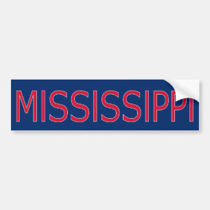 Adesivo Para Carro Autocolante no vidro traseiro de Mississippi