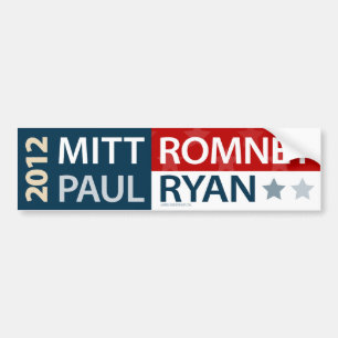 Adesivo Para Carro Autocolante no vidro traseiro de Mitt Romney Paul
