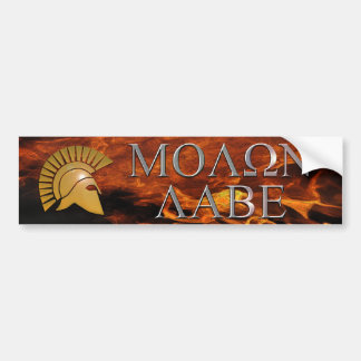 Adesivo Para Carro Autocolante no vidro traseiro de Molon Labe