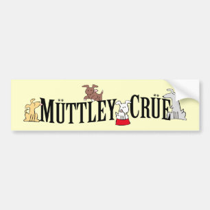 Adesivo Para Carro Autocolante no vidro traseiro de Muttley Crue