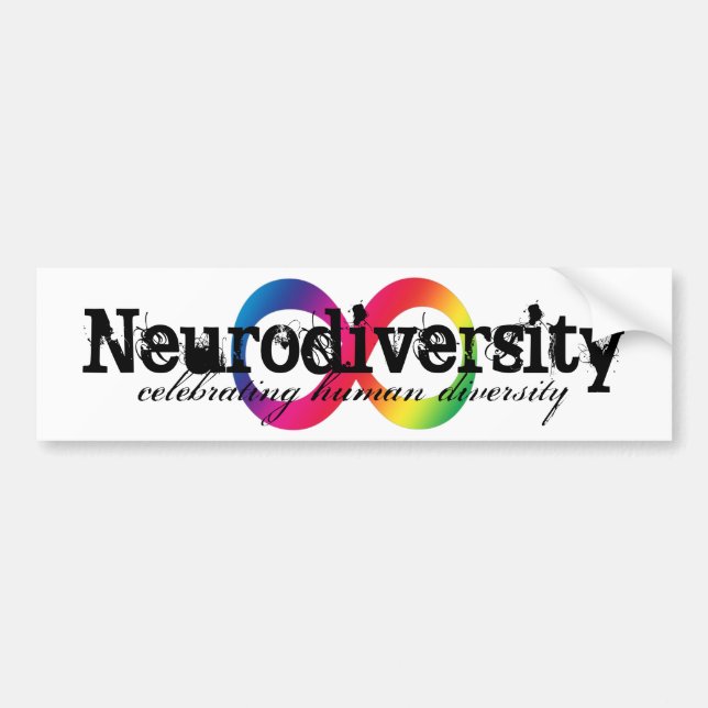 Adesivo Para Carro Autocolante no vidro traseiro de Neurodiversity (Frente)