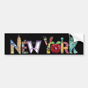 Adesivo Para Carro Autocolante no vidro traseiro de New York