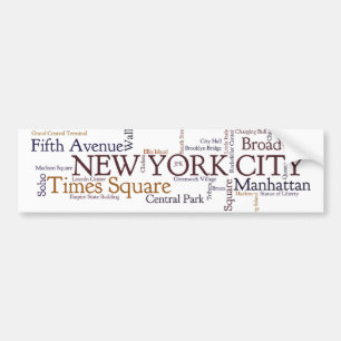 Adesivo Para Carro Autocolante no vidro traseiro de NewYork