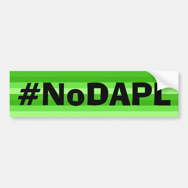 Adesivo Para Carro Autocolante no vidro traseiro de NoDAPL (Frente)