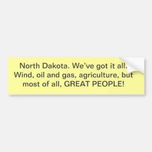 Adesivo Para Carro Autocolante no vidro traseiro de North Dakota