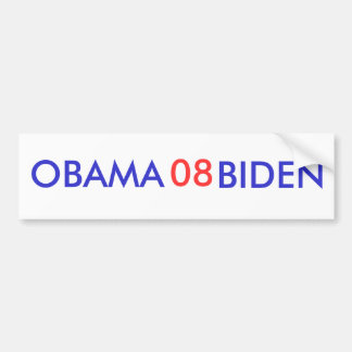Adesivo Para Carro Autocolante no vidro traseiro de Obama-Biden 08
