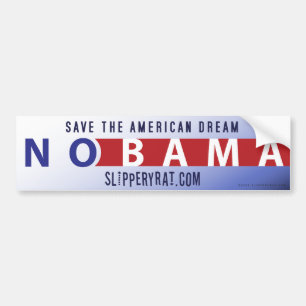 Adesivo Para Carro Autocolante no vidro traseiro de Obama "Nobama"