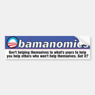 Adesivo Para Carro Autocolante no vidro traseiro de Obamanomics