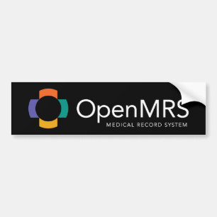 Adesivo Para Carro Autocolante no vidro traseiro de OpenMRS - preto