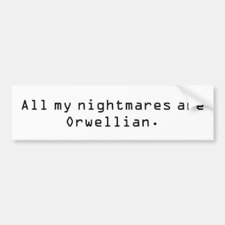 Adesivo Para Carro Autocolante no vidro traseiro de Orwellian