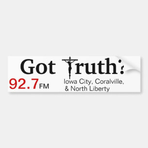 Adesivo Para Carro Autocolante no vidro traseiro de rádio católico