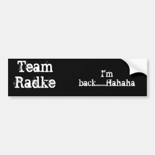 Adesivo Para Carro Autocolante no vidro traseiro de Radke da equipe