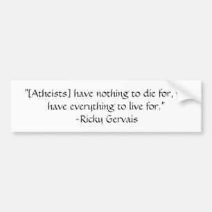 Adesivo Para Carro Autocolante no vidro traseiro de Ricky Gervais