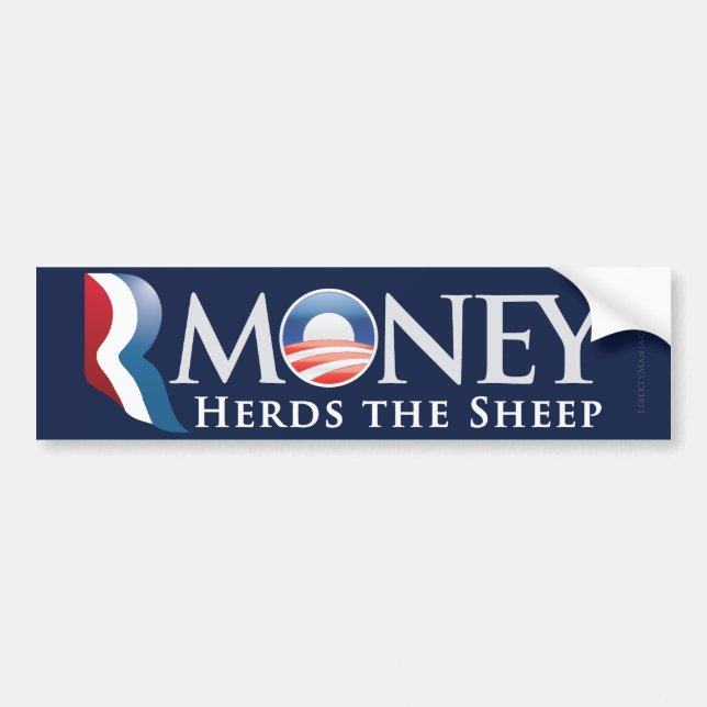 Adesivo Para Carro Autocolante no vidro traseiro de RMoney Romney (Frente)